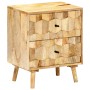 Mesita de noche de madera maciza de mango 40x30x50 cm | Foro24.es | Tu tienda online para hogar, jardín y más Foro24.es