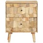Mesita de noche de madera maciza de mango 40x30x50 cm | Foro24.es | Tu tienda online para hogar, jardín y más Foro24.es