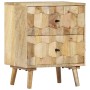 Mesita de noche de madera maciza de mango 40x30x50 cm | Foro24.es | Tu tienda online para hogar, jardín y más Foro24.es