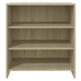Aparador de madera contrachapada roble Sonoma 70x40,5x75 cm