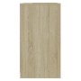 Aparador de madera contrachapada roble Sonoma 70x40,5x75 cm
