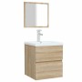 Armario de baño con espejo madera de ingeniería roble Sonoma von , Badezimmermöbel - Ref: Foro24-804866, Preis: 65,30 €, Raba...