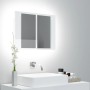 Armario espejo de baño LED acrílico blanco brillo 60x12x45 cm von , Badezimmerwaschtische - Ref: Foro24-804961, Preis: 51,72 ...