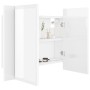 Armario espejo de baño LED acrílico blanco brillo 60x12x45 cm von , Badezimmerwaschtische - Ref: Foro24-804961, Preis: 51,72 ...