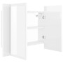 Armario espejo de baño LED acrílico blanco brillo 60x12x45 cm von , Badezimmerwaschtische - Ref: Foro24-804961, Preis: 51,72 ...