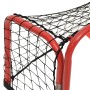 Portería hockey y red acero y poliéster rojo y negro 68x32x47cm de , Porterías de hockey - Ref: Foro24-93740, Precio: 46,81 €...