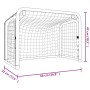 Portería hockey y red acero y poliéster rojo y negro 68x32x47cm de , Porterías de hockey - Ref: Foro24-93740, Precio: 46,81 €...