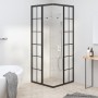 Cabina de ducha ESG esmerilado negro 70x70x180 cm | Foro24.es | Tu tienda online para hogar, jardín y más Foro24.es
