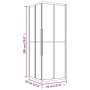 Cabina de ducha ESG esmerilado negro 70x70x180 cm | Foro24.es | Tu tienda online para hogar, jardín y más Foro24.es
