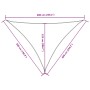 Toldo de vela triangular tela Oxford terracota 5x6x6 m by , Umbrellas - Ref: Foro24-135401, Price: 47,15 €, Discount: %