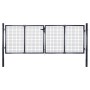 Puerta de malla de jardín acero galvanizado gris 289x125 cm von , Gartentore - Ref: Foro24-143364, Preis: 402,28 €, Rabatt: -5%%