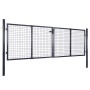 Puerta de malla de jardín acero galvanizado gris 289x125 cm von , Gartentore - Ref: Foro24-143364, Preis: 402,28 €, Rabatt: -5%%
