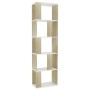 Estantería/divisor espacios blanco y roble sonoma 45x24x159 cm by , Bookcases and shelves - Ref: Foro24-800113, Price: 69,74 ...