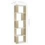 Estantería/divisor espacios blanco y roble sonoma 45x24x159 cm by , Bookcases and shelves - Ref: Foro24-800113, Price: 69,74 ...