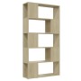 Librería separador contrachapada roble Sonoma 80x24x155 cm by , Bookcases and shelves - Ref: Foro24-809146, Price: 80,76 €, D...