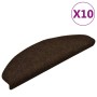 Alfombrilla autoadhesiva de escalera 10 uds 65x21x4 cm marrón by , Stair mats - Ref: Foro24-149713, Price: 35,01 €, Discount: %