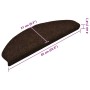 Alfombrilla autoadhesiva de escalera 10 uds 65x21x4 cm marrón by , Stair mats - Ref: Foro24-149713, Price: 35,01 €, Discount: %