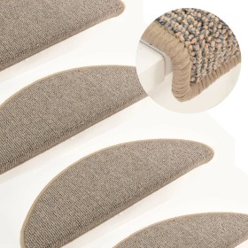 Alfombras de peldaños escalera 15 uds gris y marrón 65x21x4 cm von , Treppenmatten - Ref: Foro24-149855, Preis: 70,99 €, Raba...