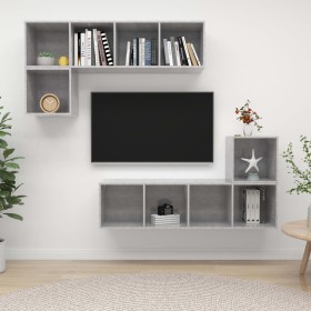 Set de muebles de salón 3 pzas madera ingeniería