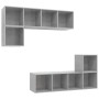 Set de muebles de salón 3 pzas madera ingeniería gris hormigón | Foro24.es | Tu tienda online para hogar, jardín y más Foro24.es