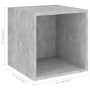 Set de muebles de salón 3 pzas madera ingeniería gris hormigón | Foro24.es | Tu tienda online para hogar, jardín y más Foro24.es