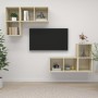 Muebles de salón de pared 4 pzas madera ingeniería roble Sonoma von , TV-Möbel - Ref: Foro24-3079838, Preis: 133,91 €, Rabatt: %