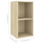 Muebles de salón de pared 4 pzas madera ingeniería roble Sonoma von , TV-Möbel - Ref: Foro24-3079838, Preis: 133,91 €, Rabatt: %