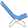 Sillas de playa plegables 2 unidades tela azul de , Sillas de jardín - Ref: Foro24-310374, Precio: 82,33 €, Descuento: %