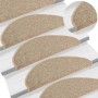 Alfombrilla autoadhesiva escalera 15 uds beige oscuro 65x21x4cm by , Stair mats - Ref: Foro24-326902, Price: 115,63 €, Discou...