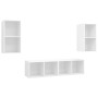 Muebles de salón de pared 4 piezas madera de ingeniería blanco von , TV-Möbel - Ref: Foro24-3079871, Preis: 136,49 €, Rabatt:...