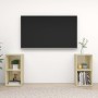Muebles de salón de pared 2 pzas madera ingeniería roble Sonoma by , TV Furniture - Ref: Foro24-3079901, Price: 63,42 €, Disc...