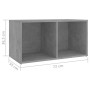Muebles de salón 4 pzas madera ingeniería gris hormigón | Foro24.es | Tu tienda online para hogar, jardín y más Foro24.es