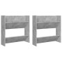 Zapateros de pared 2 uds contrachapada gris hormigón 60x18x60cm by , Shoe racks and shoe organizers - Ref: Foro24-806727, Pri...
