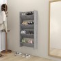 Zapateros de pared 2 uds contrachapada gris hormigón 60x18x60cm by , Shoe racks and shoe organizers - Ref: Foro24-806727, Pri...