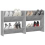 Zapateros de pared 2 uds contrachapada gris hormigón 60x18x60cm by , Shoe racks and shoe organizers - Ref: Foro24-806727, Pri...