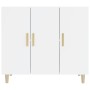 Aparador de madera de ingeniería blanco brillo 90x34x80 cm de , Aparadores - Ref: Foro24-812498, Precio: 107,68 €