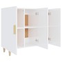 Aparador de madera de ingeniería blanco brillo 90x34x80 cm de , Aparadores - Ref: Foro24-812498, Precio: 112,49 €, Descuento:...