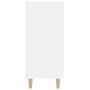 Aparador de madera de ingeniería blanco brillo 90x34x80 cm de , Aparadores - Ref: Foro24-812498, Precio: 112,49 €, Descuento:...