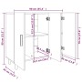 Aparador de madera de ingeniería blanco brillo 90x34x80 cm de , Aparadores - Ref: Foro24-812498, Precio: 112,49 €, Descuento:...