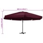 Sombrilla de jardín con palo de aluminio rojo burdeos 600 cm von , Sonnenschirme - Ref: Foro24-47374, Preis: 299,79 €, Rabatt: %
