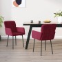 Sillas de comedor 2 unidades terciopelo rojo tinto von , Essstühle - Ref: Foro24-344784, Preis: 118,16 €, Rabatt: %