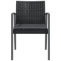 Sillas jardín cojines 2 uds ratán sintético negro 56,5x57x83 cm von , Gartenstühle - Ref: Foro24-364096, Preis: 150,54 €, Rab...