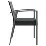 Sillas jardín cojines 2 uds ratán sintético negro 56,5x57x83 cm von , Gartenstühle - Ref: Foro24-364096, Preis: 150,54 €, Rab...