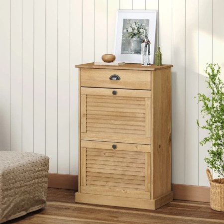 Zapatero VIGO madera maciza de pino 60x35x96 cm de , Zapateros y organizadores de calzado - Ref: Foro24-353169, Precio: 140,7...