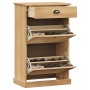 Zapatero VIGO madera maciza de pino 60x35x96 cm de , Zapateros y organizadores de calzado - Ref: Foro24-353169, Precio: 140,7...