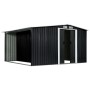 Cobertizo jardín puertas correderas acero gris 329,5x312x178 cm by , Sheds - Ref: Foro24-144024, Price: 1,00 €, Discount: %