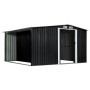 Cobertizo jardín puertas correderas acero gris 329,5x312x178 cm by , Sheds - Ref: Foro24-144024, Price: 1,00 €, Discount: %