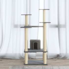 Katzenkratzbaum mit hellgrauen Sisalstämmen 110 cm von vidaXL, Katzenmöbel - Ref: Foro24-171480, Preis: 55,33 €, Rabatt: %