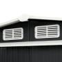 Cobertizo jardín puertas correderas acero gris 329,5x312x178 cm by , Sheds - Ref: Foro24-144024, Price: 1,00 €, Discount: %
