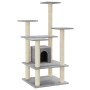 Katzenkratzbaum mit hellgrauen Sisalstämmen 110 cm von vidaXL, Katzenmöbel - Ref: Foro24-171480, Preis: 55,33 €, Rabatt: %
